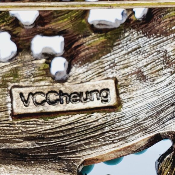 Stunning Signed Large Blue Bird Brooch [921] - Picture 2 of 5